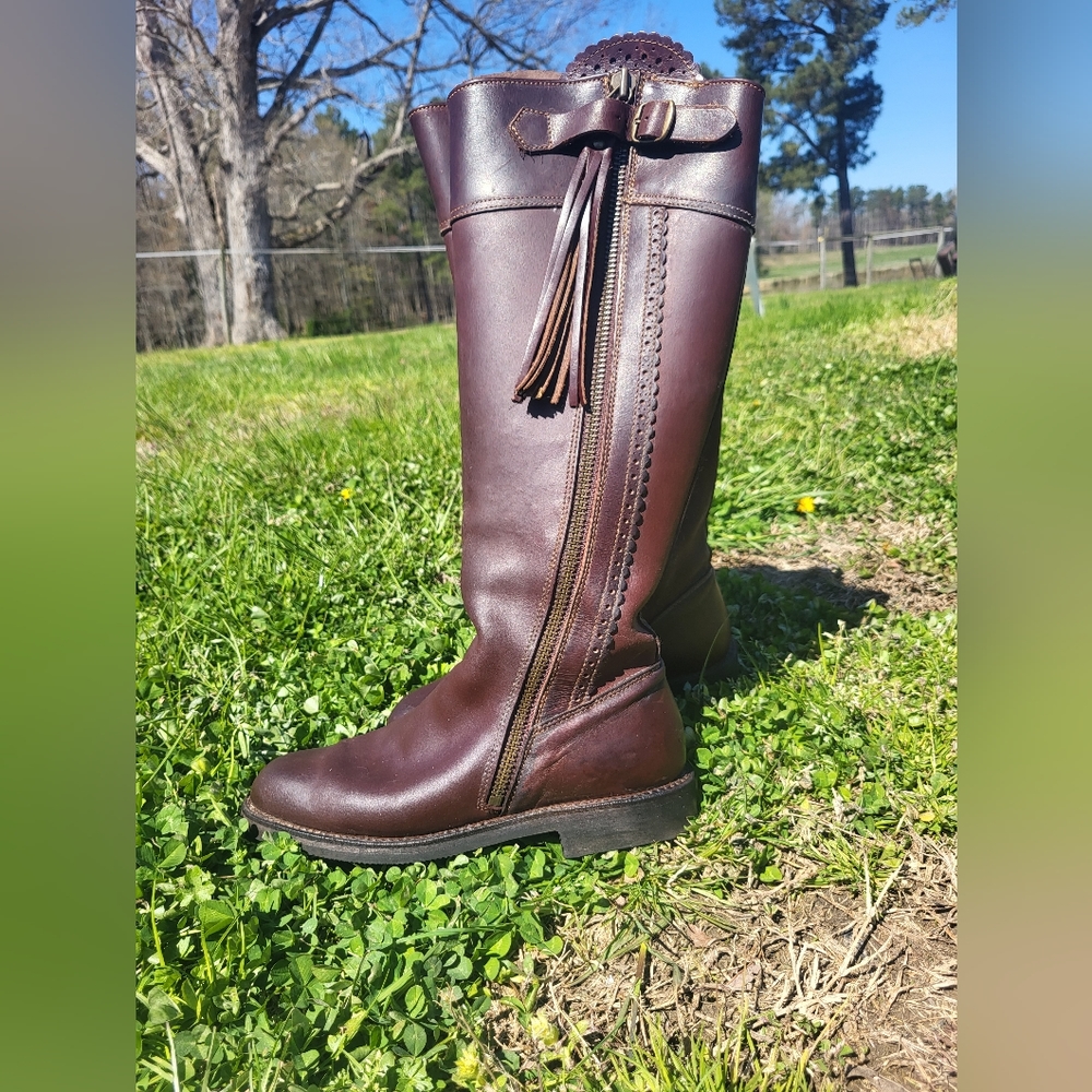 El Estribo Serraje Castaña Riding Boots